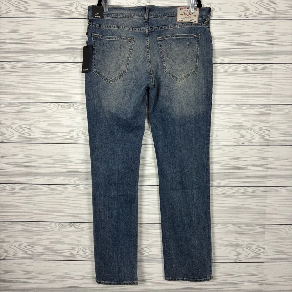 True Religion Men’s Ricky Relaxed Straight Jeans Size 36X34 NWT - Picture 10 of 16